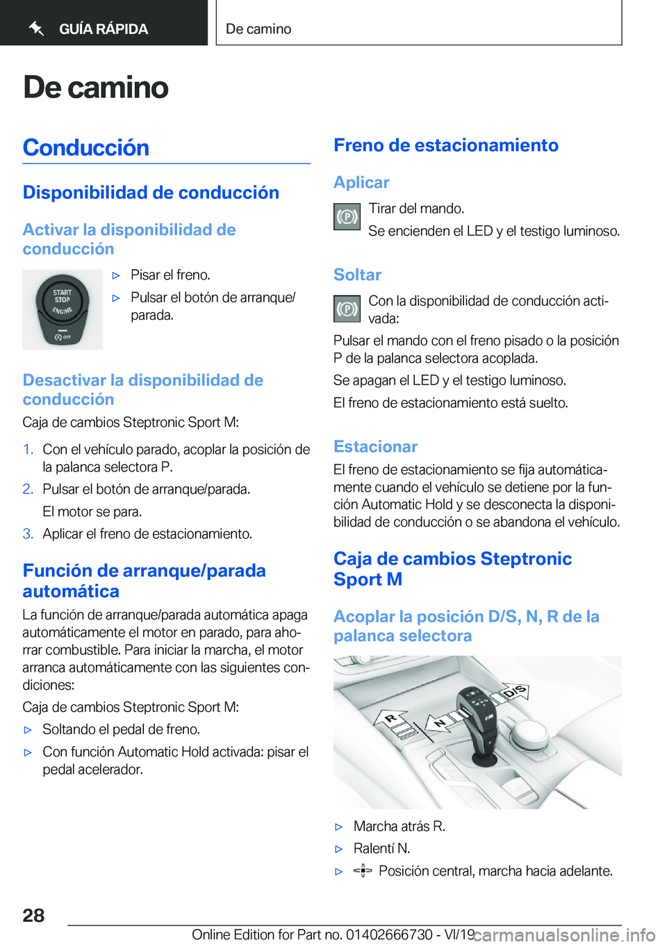 BMW M5 2020  Manuales de Empleo (in Spanish) �D�e��c�a�m�i�n�o�C�o�n�d�u�c�c�i�