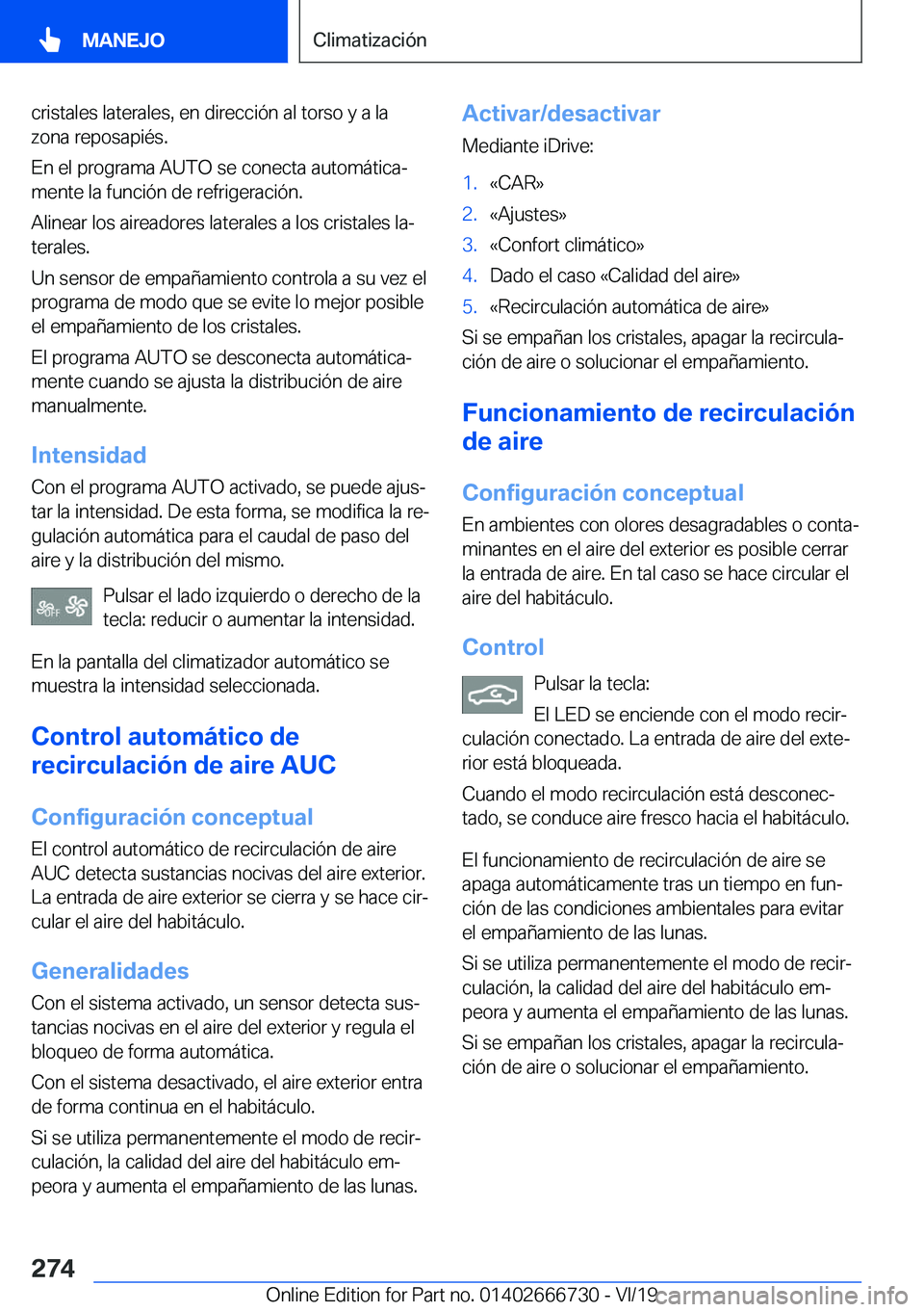 BMW M5 2020  Manuales de Empleo (in Spanish) �c�r�i�s�t�a�l�e�s��l�a�t�e�r�a�l�e�s�,��e�n��d�i�r�e�c�c�i�