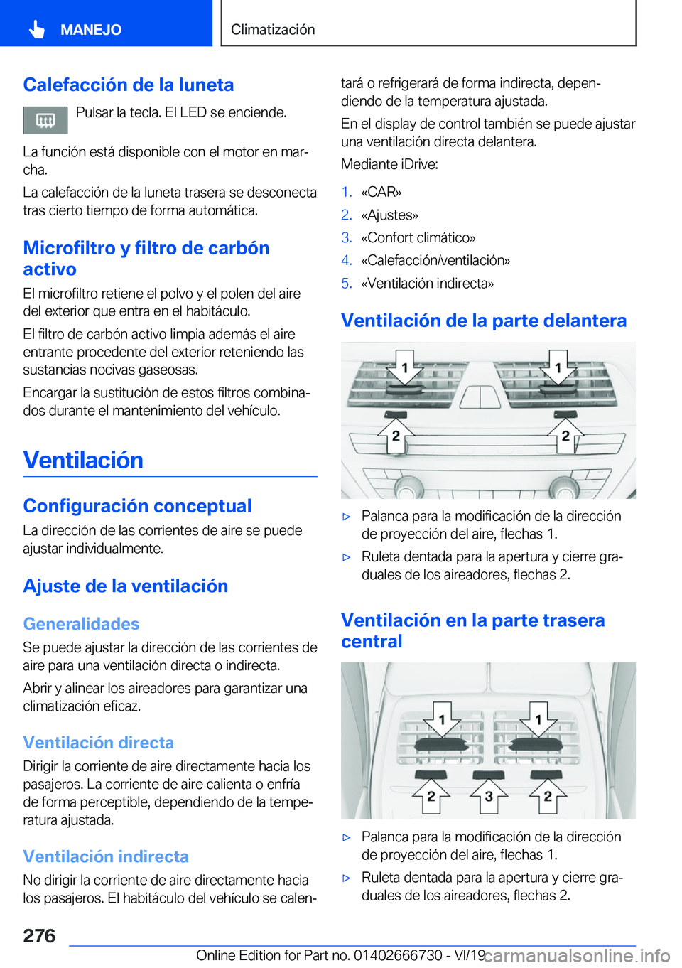 BMW M5 2020  Manuales de Empleo (in Spanish) �C�a�l�e�f�a�c�c�i�