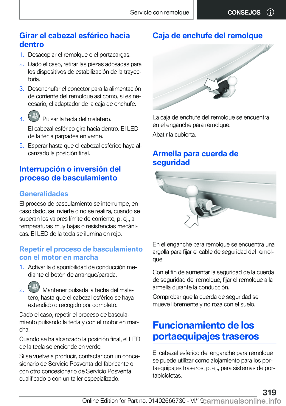 BMW M5 2020  Manuales de Empleo (in Spanish) �G�i�r�a�r��e�l��c�a�b�e�z�a�l��e�s�f�