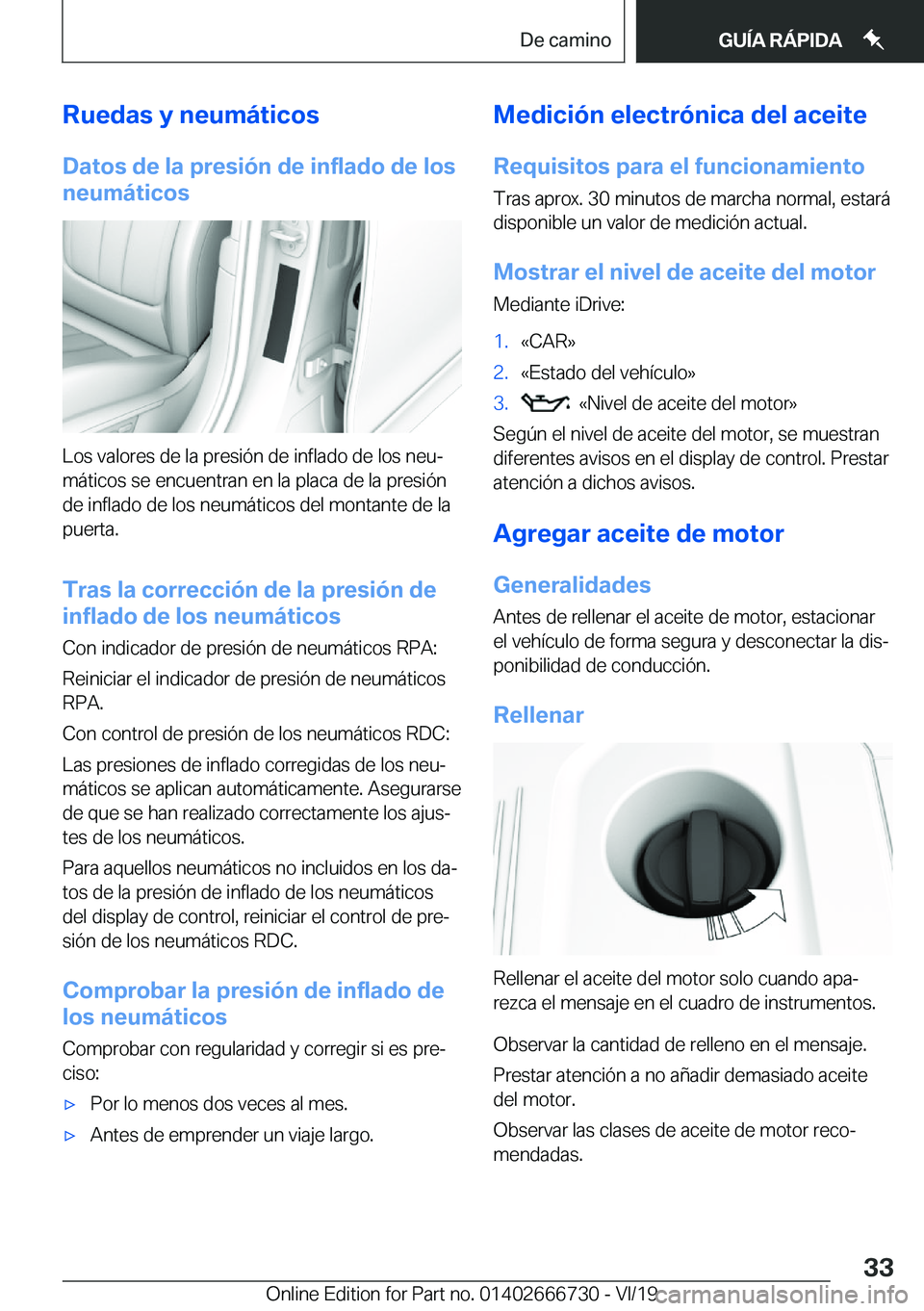 BMW M5 2020  Manuales de Empleo (in Spanish) �R�u�e�d�a�s��y��n�e�u�m�