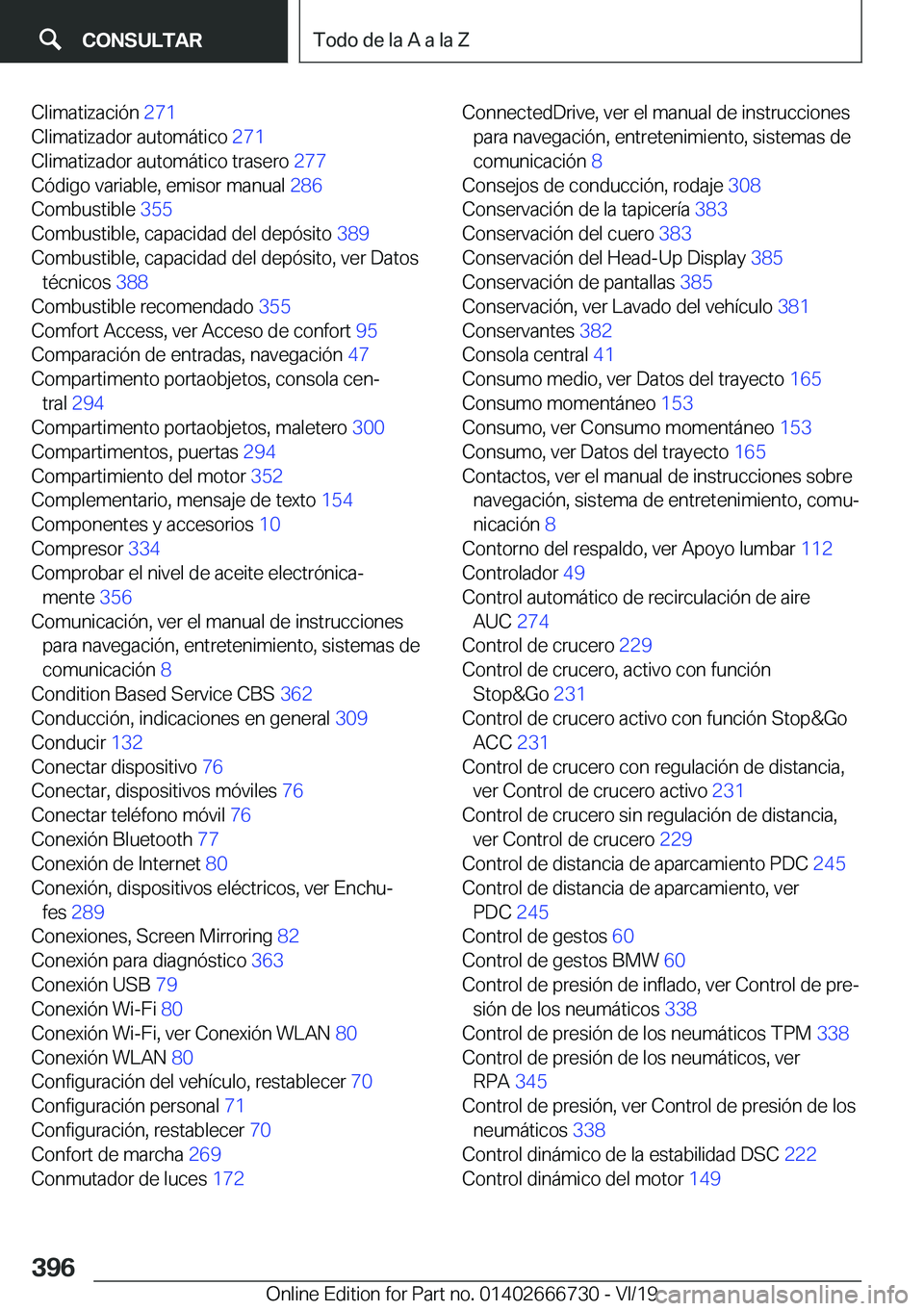 BMW M5 2020  Manuales de Empleo (in Spanish) �C�l�i�m�a�t�i�z�a�c�i�