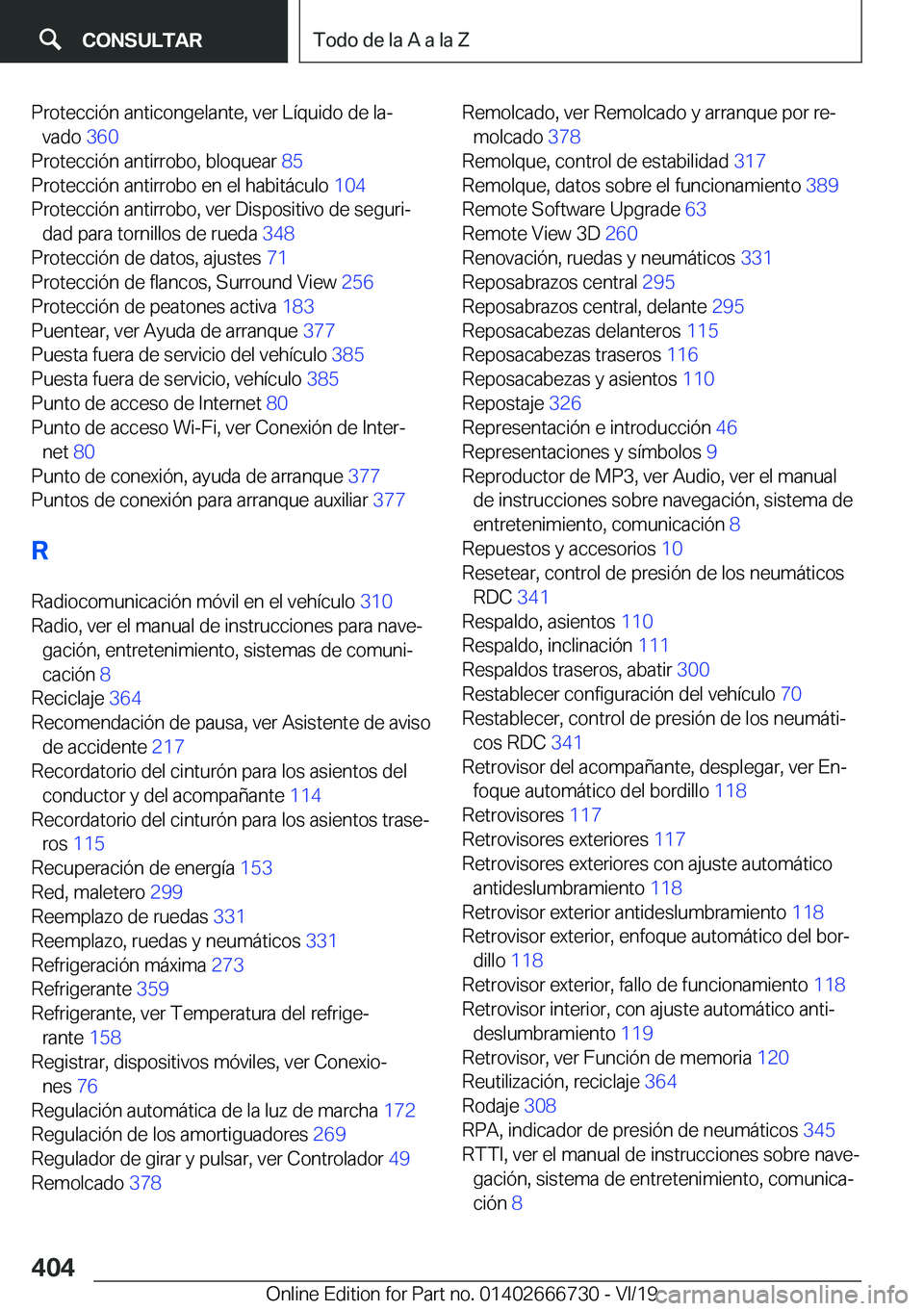 BMW M5 2020  Manuales de Empleo (in Spanish) �P�r�o�t�e�c�c�i�