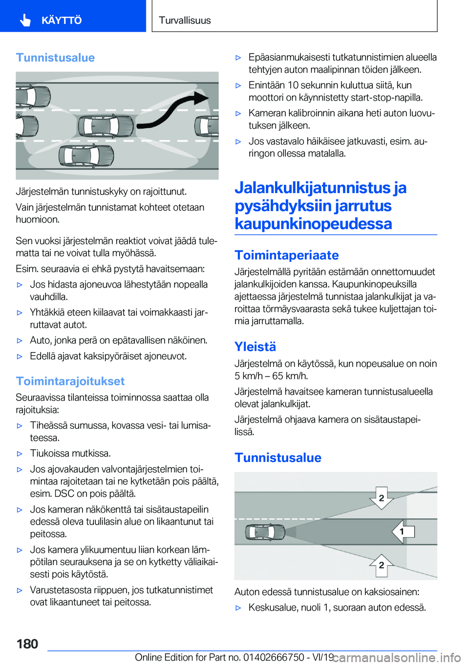 BMW M5 2020  Omistajan Käsikirja (in Finnish) �T�u�n�n�i�s�t�u�s�a�l�u�e
�J�