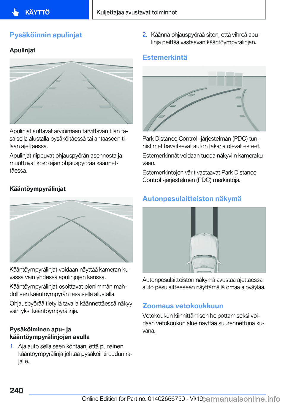 BMW M5 2020  Omistajan Käsikirja (in Finnish) �P�y�s�