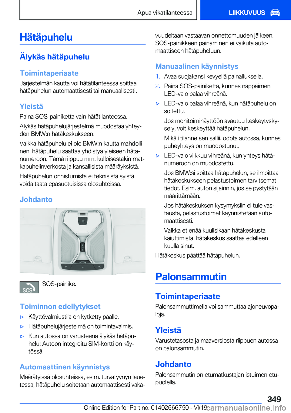BMW M5 2020  Omistajan Käsikirja (in Finnish) �H�