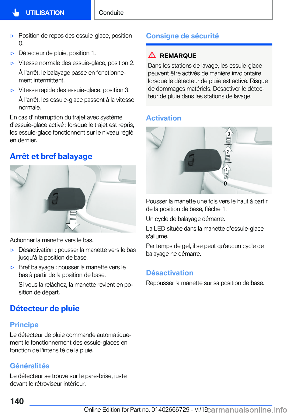 BMW M5 2020  Notices Demploi (in French) 'x�P�o�s�i�t�i�o�n��d�e��r�e�p�o�s��d�e�s��e�s�s�u�i�e�-�g�l�a�c�e�,��p�o�s�i�t�i�o�n�0�.'x�D�é�t�e�c�t�e�u�r��d�e��p�l�u�i�e�,��p�o�s�i�t�i�o�n��1�.'x�V�i�t�e�s�s�e��n�o�r�m�a�