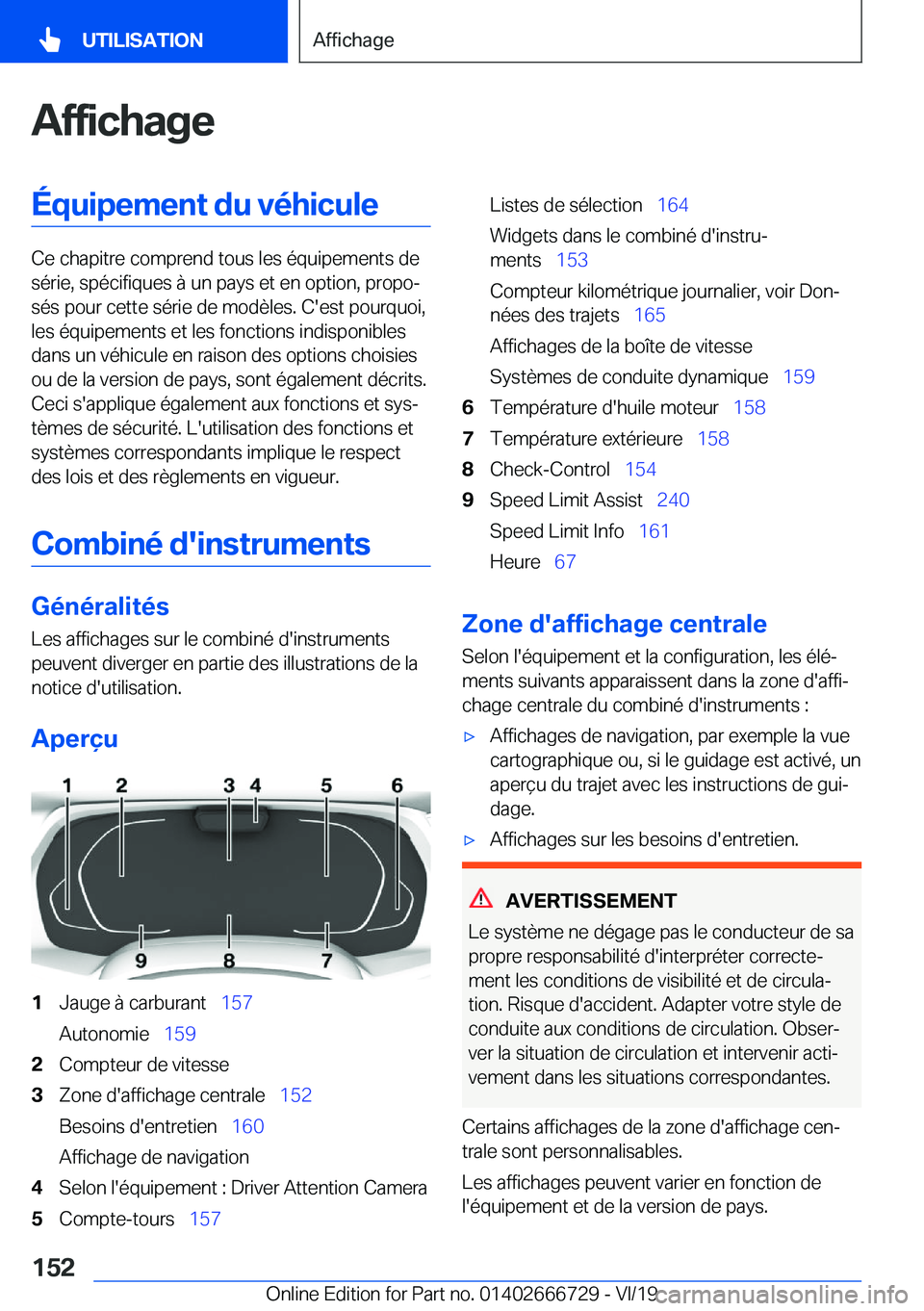 BMW M5 2020  Notices Demploi (in French) �A�f�f�i�c�h�a�g�e�