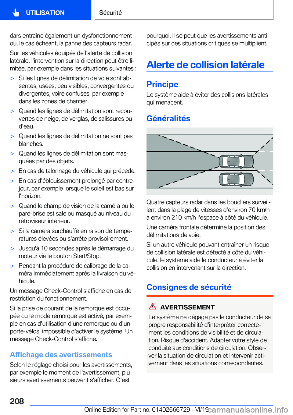 BMW M5 2020  Notices Demploi (in French) �d�a�r�s��e�n�t�r�a�