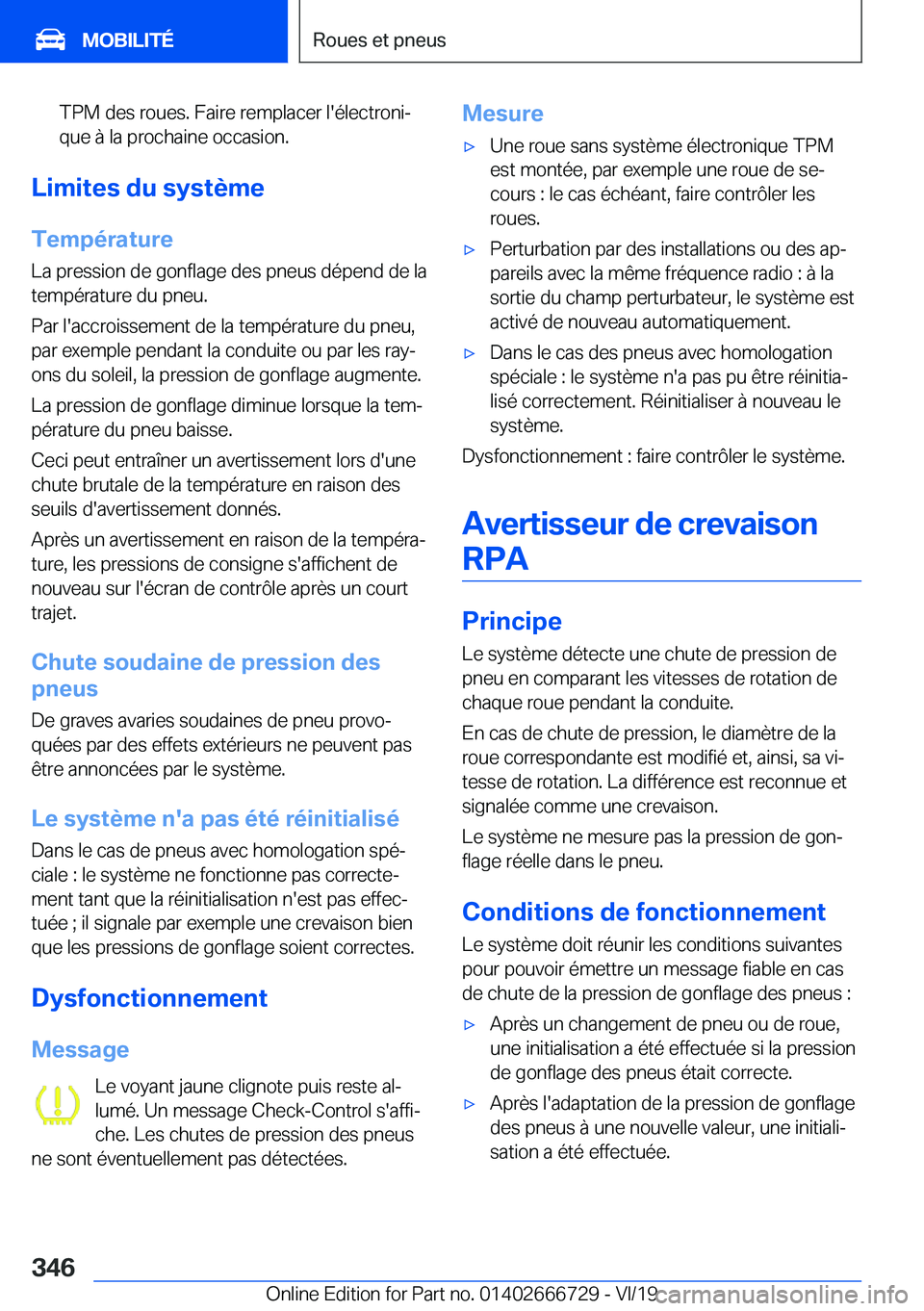 BMW M5 2020  Notices Demploi (in French) �T�P�M��d�e�s��r�o�u�e�s�.��F�a�i�r�e��r�e�m�p�l�a�c�e�r��l�'�é�l�e�c�t�r�o�n�ij
�q�u�e��