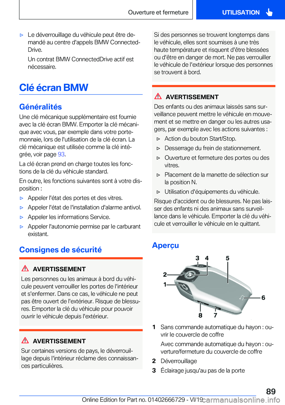 BMW M5 2020  Notices Demploi (in French) 'x�L�e��d�é�v�e�r�r�o�u�i�l�l�a�g�e��d�u��v�é�h�i�c�u�l�e��p�e�u�t��ê�t�r�e��d�ej
�m�a�n�d�é��a�u��c�e�n�t�r�e��d�'�a�p�p�e�l�s��B�M�W��C�o�n�n�e�c�t�e�dj
�D�r�i�v�e�.
�U�n��