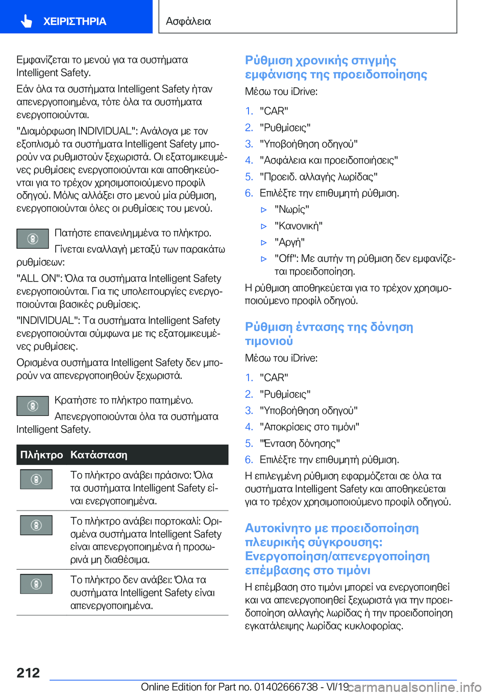 BMW M5 2020  ΟΔΗΓΌΣ ΧΡΉΣΗΣ (in Greek) X_is`Rxwgs\�gb�_w`bp�u\s�gs�fhfgp_sgs�I�n�t�e�l�l�i�g�e�n�t��S�a�f�e�t�y�.
Xn`�o^s�gs�fhfgp_sgs��I�n�t�e�l�l�i�g�e�n�t��S�a�f�e�t�y�pgs
