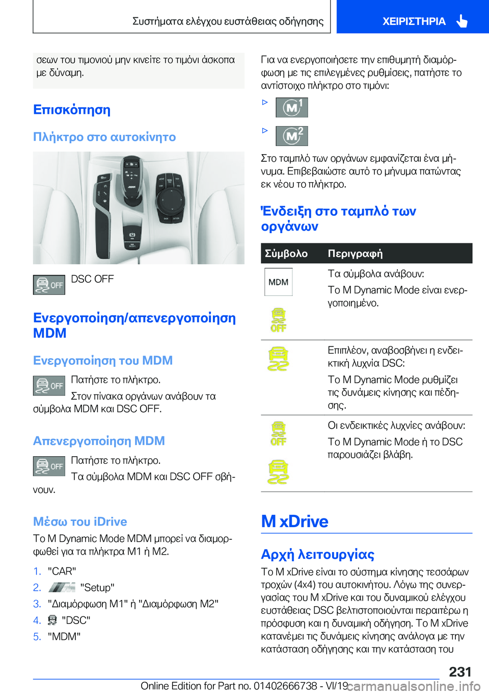 BMW M5 2020  ΟΔΗΓΌΣ ΧΡΉΣΗΣ (in Greek) fwl`�gbh�g\_b`\bp�_y`�]\`wRgw�gb�g\_o`\�nf]bcs_w�vp`s_y�.
Xc\f]ocyfy
c^p]gdb�fgb�shgb]R`ygb
�D�S�C��O�F�F
X`w
