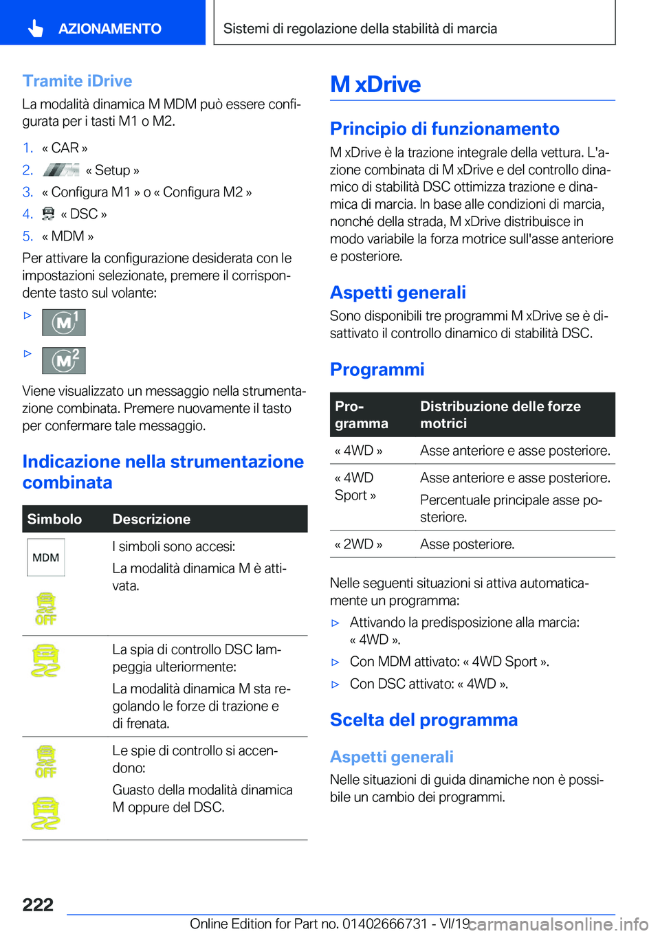 BMW M5 2020  Libretti Di Uso E manutenzione (in Italian) �T�r�a�m�i�t�e��i�D�r�i�v�e
�L�a��m�o�d�a�l�i�t�