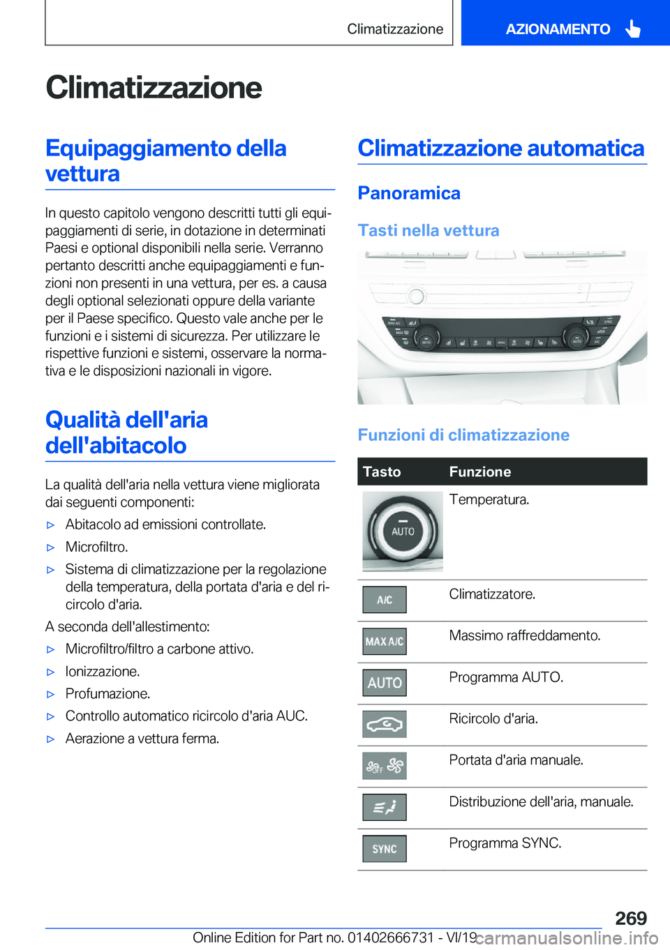 BMW M5 2020  Libretti Di Uso E manutenzione (in Italian) �C�l�i�m�a�t�i�z�z�a�z�i�o�n�e�E�q�u�i�p�a�g�g�i�a�m�e�n�t�o��d�e�l�l�a�v�e�t�t�u�r�a
�I�n��q�u�e�s�t�o��c�a�p�i�t�o�l�o��v�e�n�g�o�n�o��d�e�s�c�r�i�t�t�i��t�u�t�t�i��g�l�i��e�q�u�iª
�p�a�g�