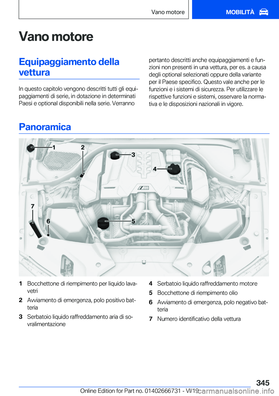 BMW M5 2020  Libretti Di Uso E manutenzione (in Italian) �V�a�n�o��m�o�t�o�r�e�E�q�u�i�p�a�g�g�i�a�m�e�n�t�o��d�e�l�l�a�v�e�t�t�u�r�a
�I�n��q�u�e�s�t�o��c�a�p�i�t�o�l�o��v�e�n�g�o�n�o��d�e�s�c�r�i�t�t�i��t�u�t�t�i��g�l�i��e�q�u�iª
�p�a�g�g�i�a�m�