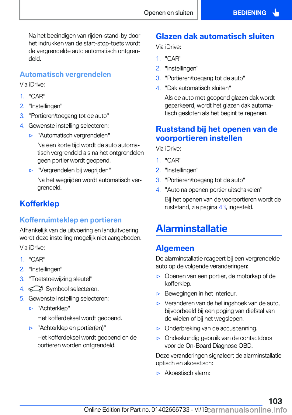 BMW M5 2020  Instructieboekjes (in Dutch) �N�a��h�e�t��b�e�