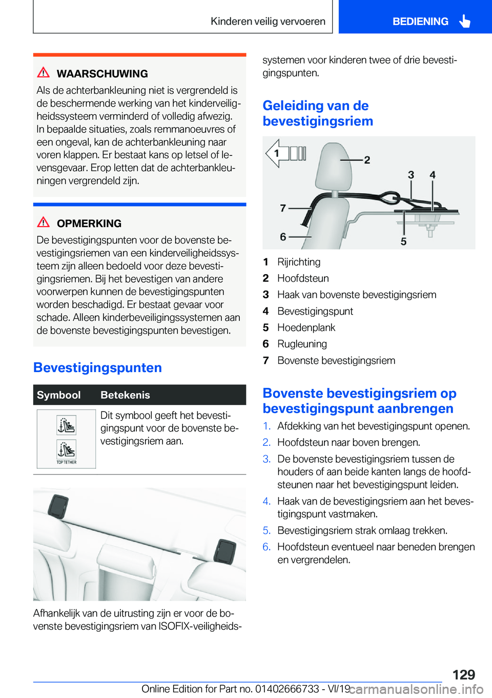 BMW M5 2020  Instructieboekjes (in Dutch) �W�A�A�R�S�C�H�U�W�I�N�G
�A�l�s��d�e��a�c�h�t�e�r�b�a�n�k�l�e�u�n�i�n�g��n�i�e�t��i�s��v�e�r�g�r�e�n�d�e�l�d��i�s �d�e��b�e�s�c�h�e�r�m�e�n�d�e��w�e�r�k�i�n�g��v�a�n��h�e�t��k�i�n�d�e�r�v�e