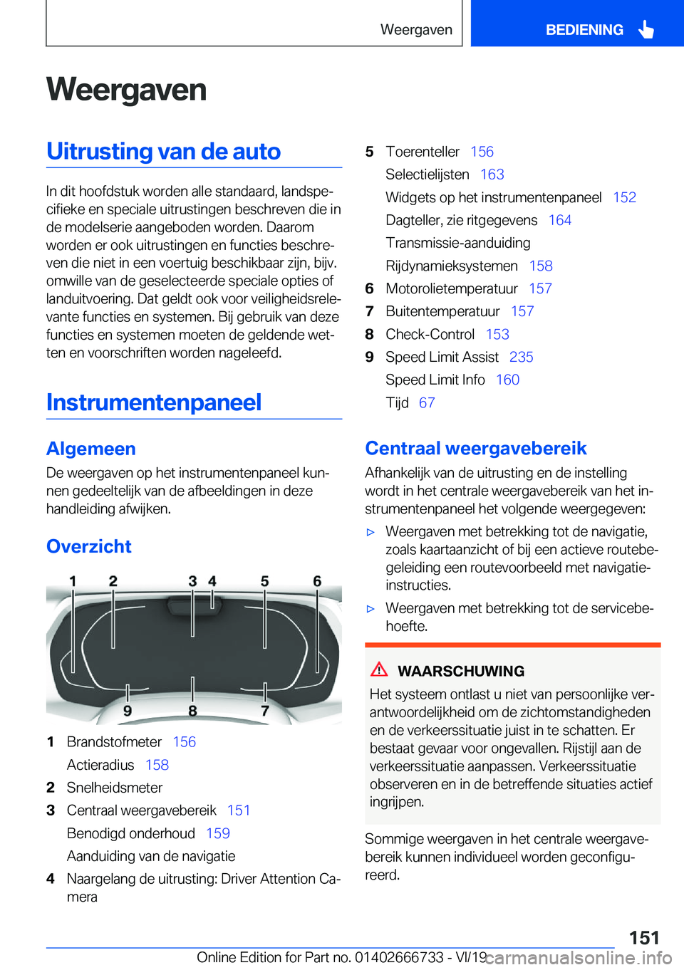BMW M5 2020  Instructieboekjes (in Dutch) �W�e�e�r�g�a�v�e�n�U�i�t�r�u�s�t�i�n�g��v�a�n��d�e��a�u�t�o
�I�n��d�i�t��h�o�o�f�d�s�t�u�k��w�o�r�d�e�n��a�l�l�e��s�t�a�n�d�a�a�r�d�,��l�a�n�d�s�p�ej�c�i�f�i�e�k�e��e�n��s�p�e�c�i�a�l�e��