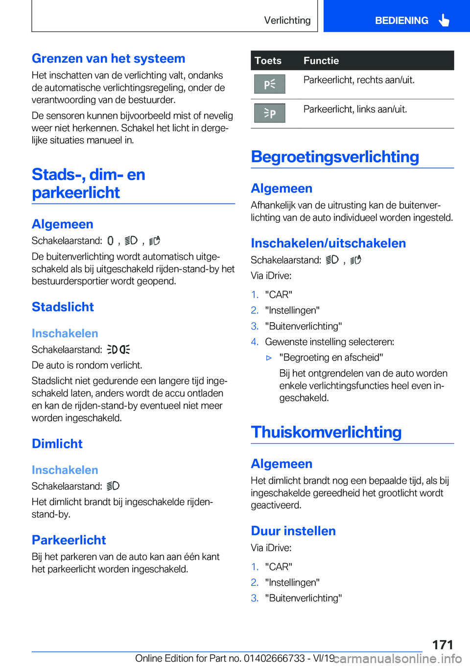 BMW M5 2020  Instructieboekjes (in Dutch) �G�r�e�n�z�e�n��v�a�n��h�e�t��s�y�s�t�e�e�m�H�e�t��i�n�s�c�h�a�t�t�e�n��v�a�n��d�e��v�e�r�l�i�c�h�t�i�n�g��v�a�l�t�,��o�n�d�a�n�k�s�d�e��a�u�t�o�m�a�t�i�s�c�h�e��v�e�r�l�i�c�h�t�i�n�g�s�r�e