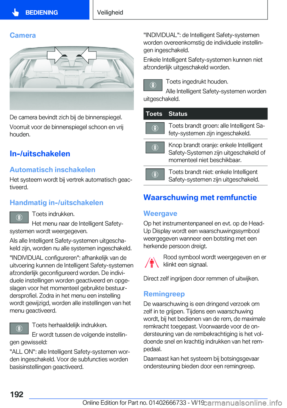 BMW M5 2020  Instructieboekjes (in Dutch) �C�a�m�e�r�a
�D�e��c�a�m�e�r�a��b�e�v�i�n�d�t��z�i�c�h��b�i�j��d�e��b�i�n�n�e�n�s�p�i�e�g�e�l�.�V�o�o�r�r�u�i�t��v�o�o�r��d�e��b�i�n�n�e�n�s�p�i�e�g�e�l��s�c�h�o�o�n��e�n��v�r�i�j
�h�o�u�d