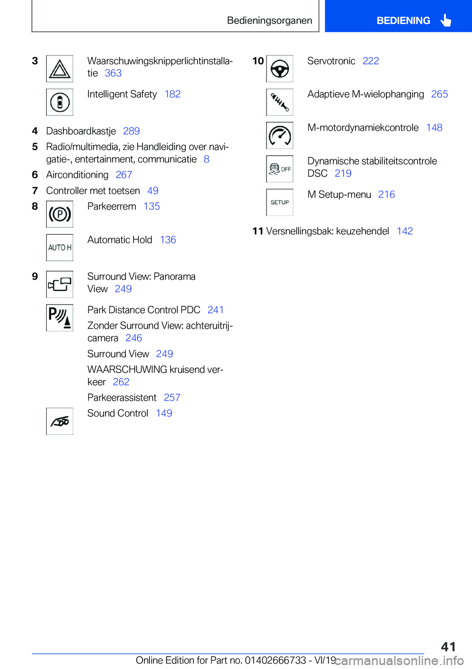 BMW M5 2020  Instructieboekjes (in Dutch) �3�W�a�a�r�s�c�h�u�w�i�n�g�s�k�n�i�p�p�e�r�l�i�c�h�t�i�n�s�t�a�l�l�aj
�t�i�e\_ �3�6�3�I�n�t�e�l�l�i�g�e�n�t��S�a�f�e�t�y\_ �1�8�2�4�D�a�s�h�b�o�a�r�d�k�a�s�t�j�e\_ �2�8�9�5�R�a�d�i�o�/�m�u�l�t