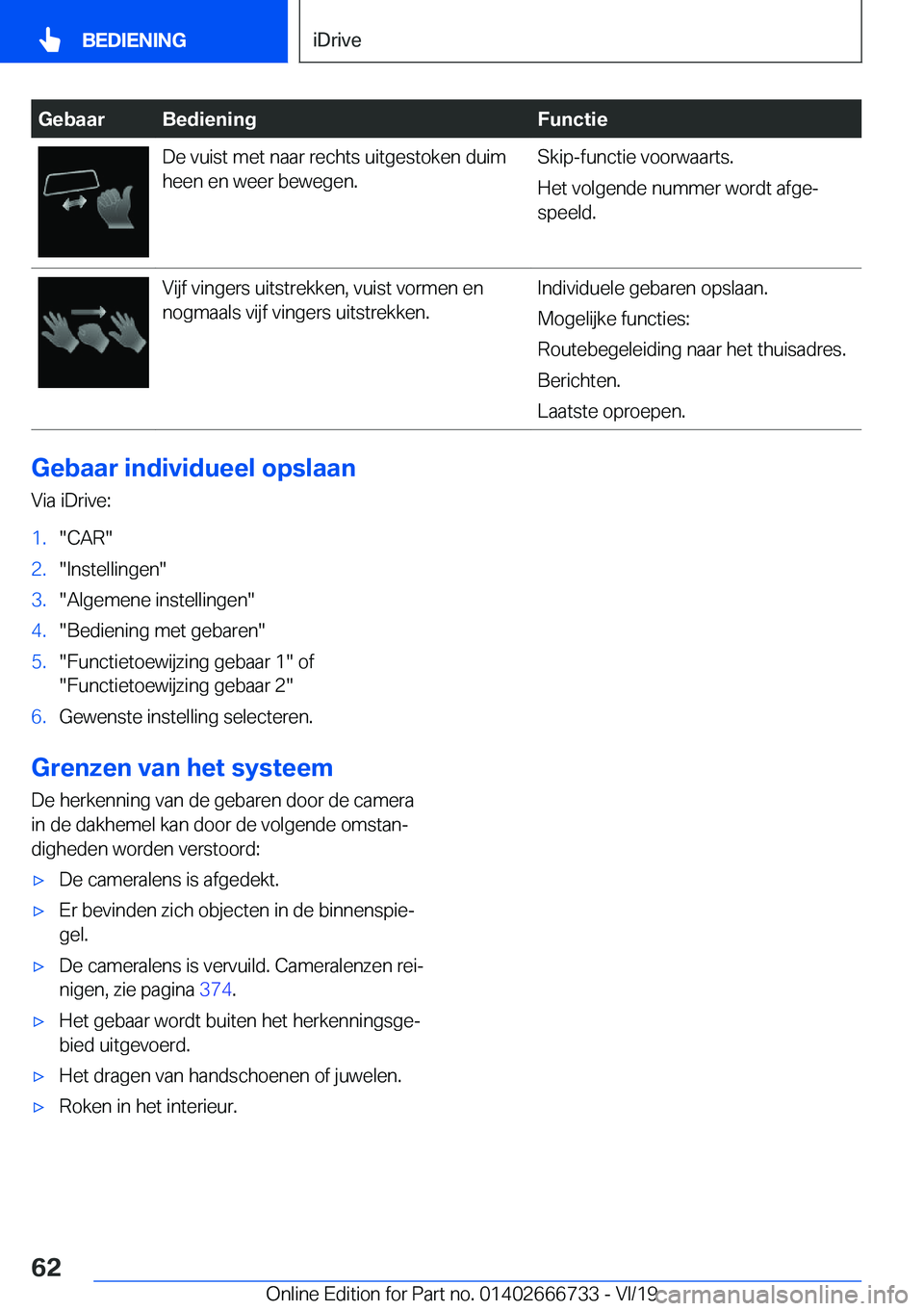 BMW M5 2020  Instructieboekjes (in Dutch) �G�e�b�a�a�r�B�e�d�i�e�n�i�n�g�F�u�n�c�t�i�e�D�e��v�u�i�s�t��m�e�t��n�a�a�r��r�e�c�h�t�s��u�i�t�g�e�s�t�o�k�e�n��d�u�i�m�h�e�e�n��e�n��w�e�e�r��b�e�w�e�g�e�n�.�S�k�i�p�-�f�u�n�c�t�i�e��v�o�o