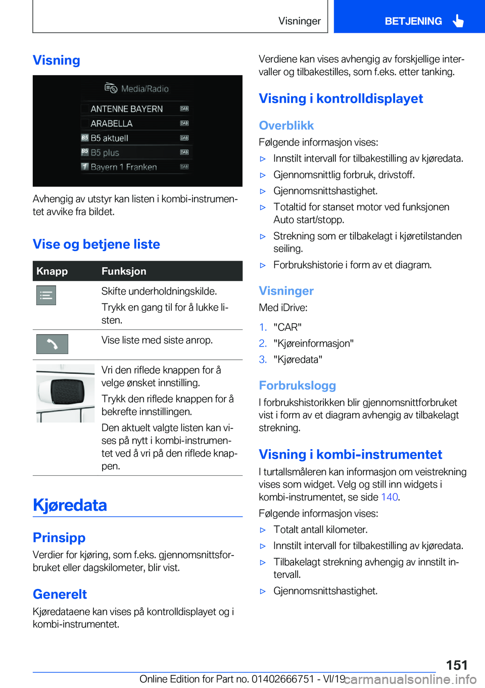 BMW M5 2020  InstruksjonsbØker (in Norwegian) �V�i�s�n�i�n�g
�A�v�h�e�n�g�i�g��a�v��u�t�s�t�y�r��k�a�n��l�i�s�t�e�n��i��k�o�m�b�i�-�i�n�s�t�r�u�m�e�nj�t�e�t��a�v�v�i�k�e��f�r�a��b�i�l�d�e�t�.
�V�i�s�e��o�g��b�e�t�j�e�n�e��l�i�s�t�e
�