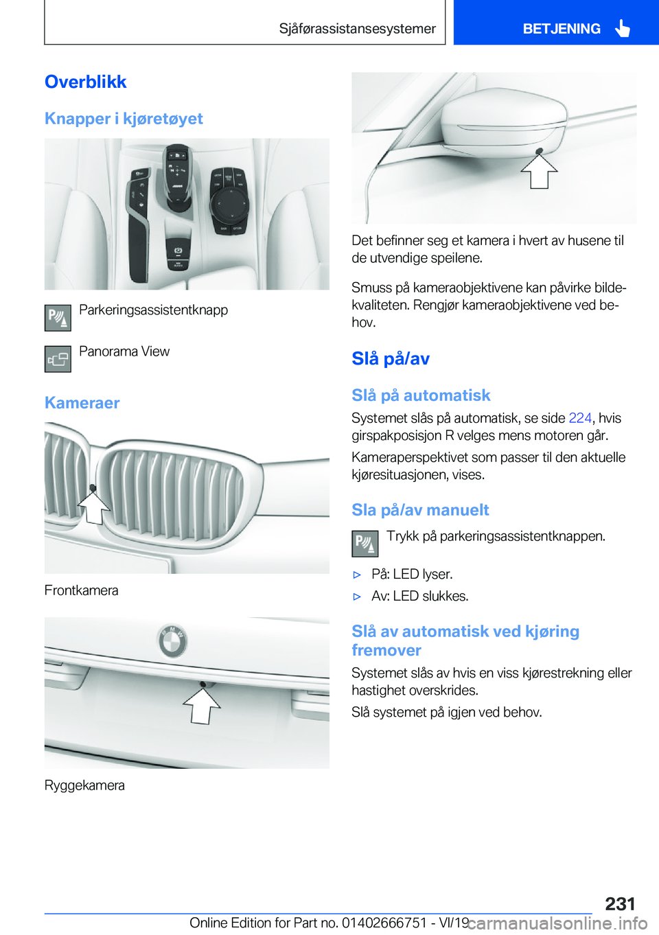 BMW M5 2020  InstruksjonsbØker (in Norwegian) �O�v�e�r�b�l�i�k�k�K�n�a�p�p�e�r��i��k�j�