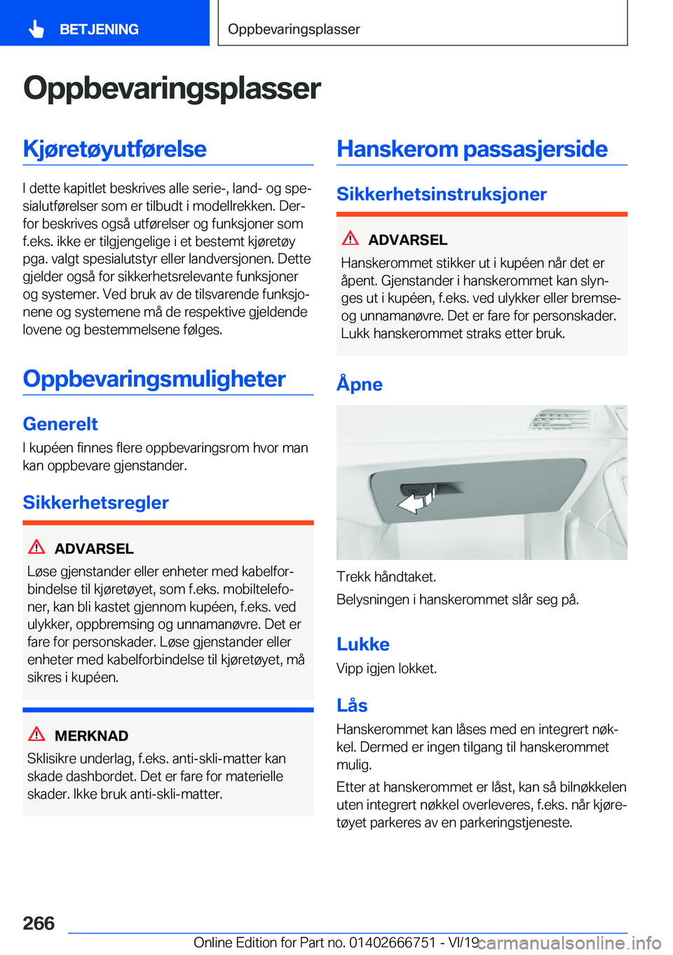 BMW M5 2020  InstruksjonsbØker (in Norwegian) �O�p�p�b�e�v�a�r�i�n�g�s�p�l�a�s�s�e�r�K�j�