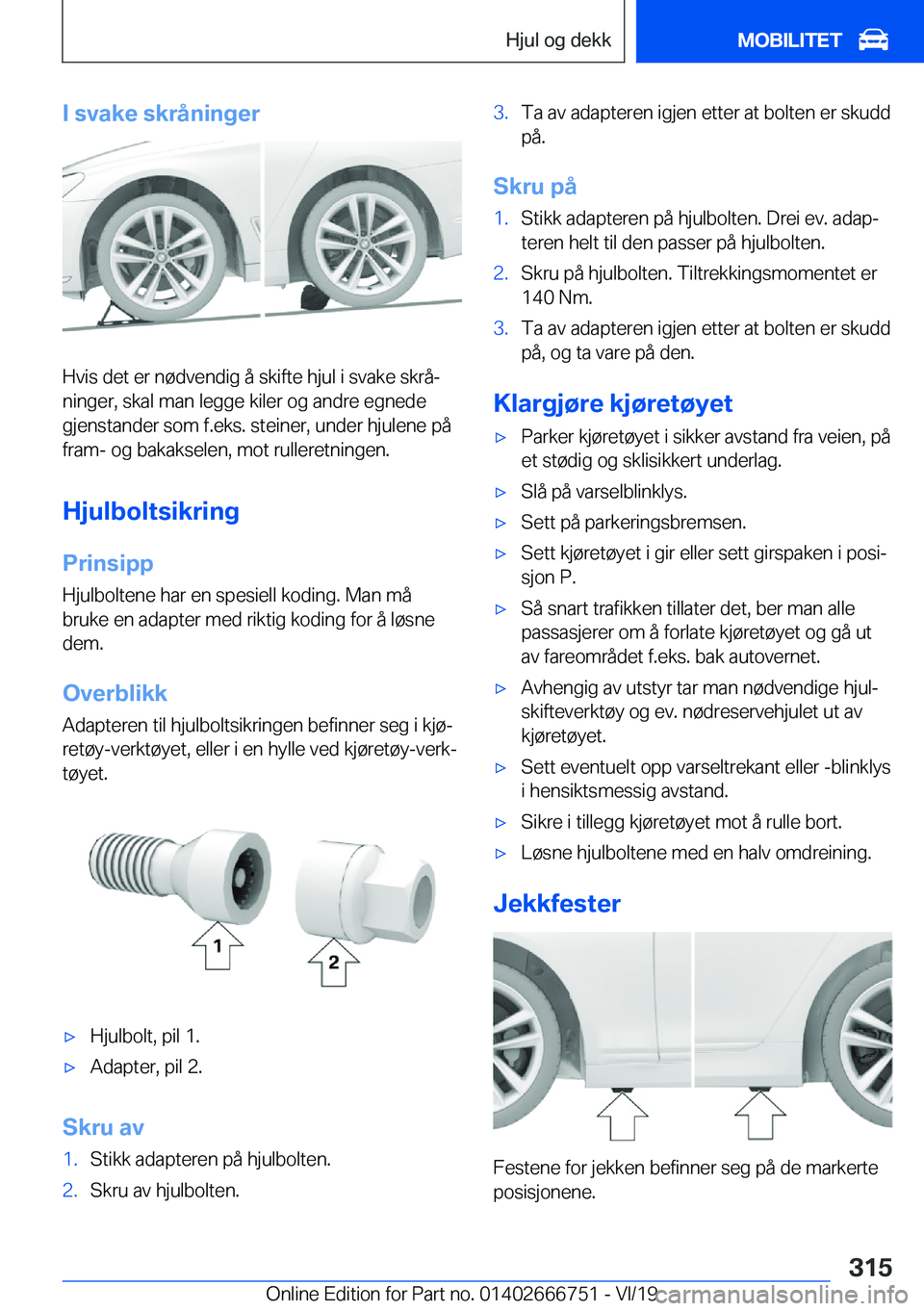 BMW M5 2020  InstruksjonsbØker (in Norwegian) �I��s�v�a�k�e��s�k�r�å�n�i�n�g�e�r
�H�v�i�s��d�e�t��e�r��n�