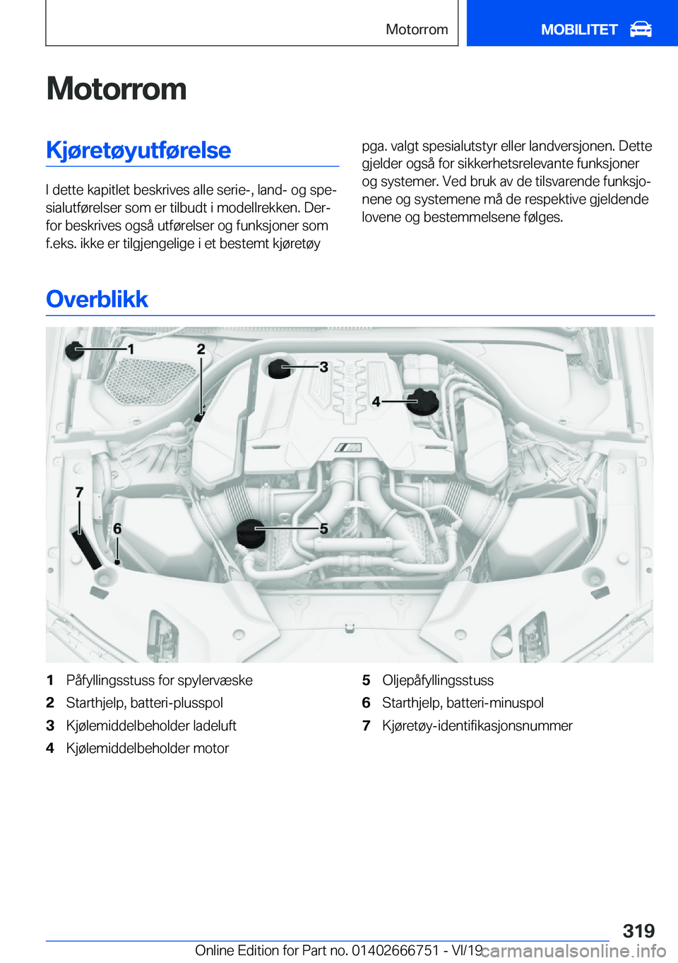 BMW M5 2020  InstruksjonsbØker (in Norwegian) �M�o�t�o�r�r�o�m�K�j�