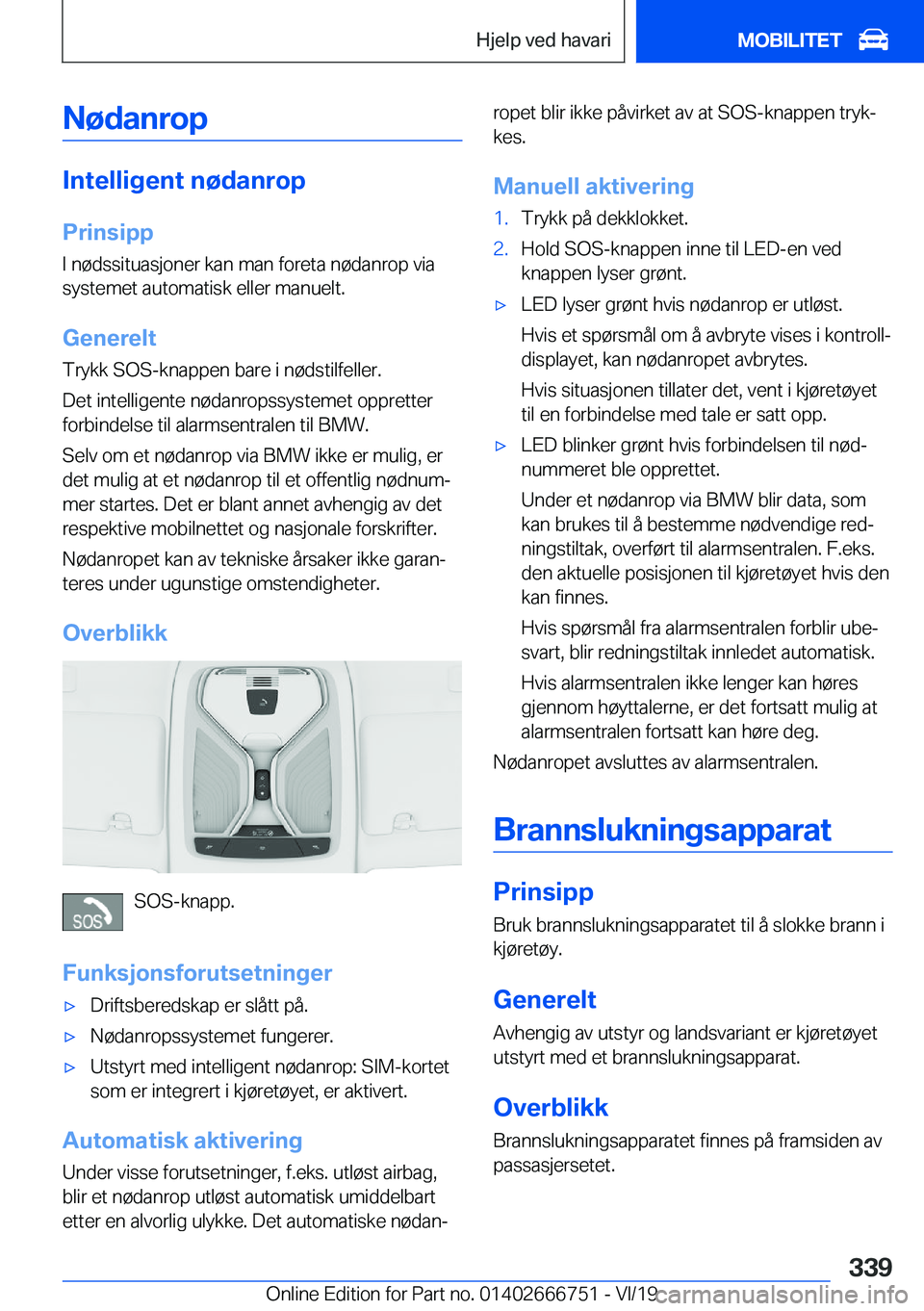 BMW M5 2020  InstruksjonsbØker (in Norwegian) �N�