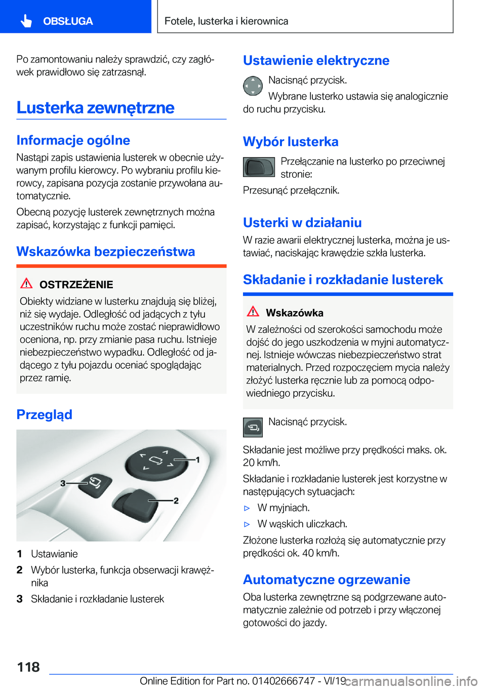 BMW M5 2020  Instrukcja obsługi (in Polish) �P�o��z�a�m�o�n�t�o�w�a�n�i�u��n�a�l�e9�y��s�p�r�a�w�d�z�i�
