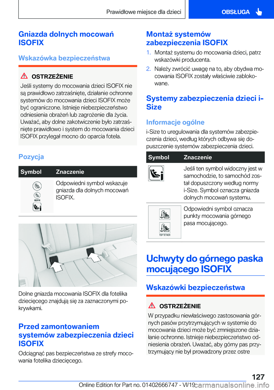 BMW M5 2020  Instrukcja obsługi (in Polish) �G�n�i�a�z�d�a��d�o�l�n�y�c�h��m�o�c�o�w�a�