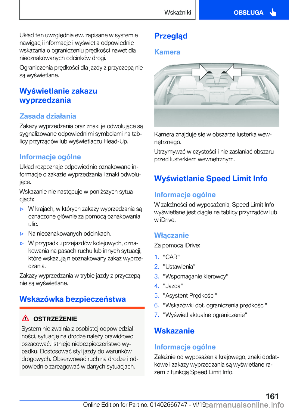 BMW M5 2020  Instrukcja obsługi (in Polish) �U�k�ł�a�d��t�e�n��u�w�z�g�l�