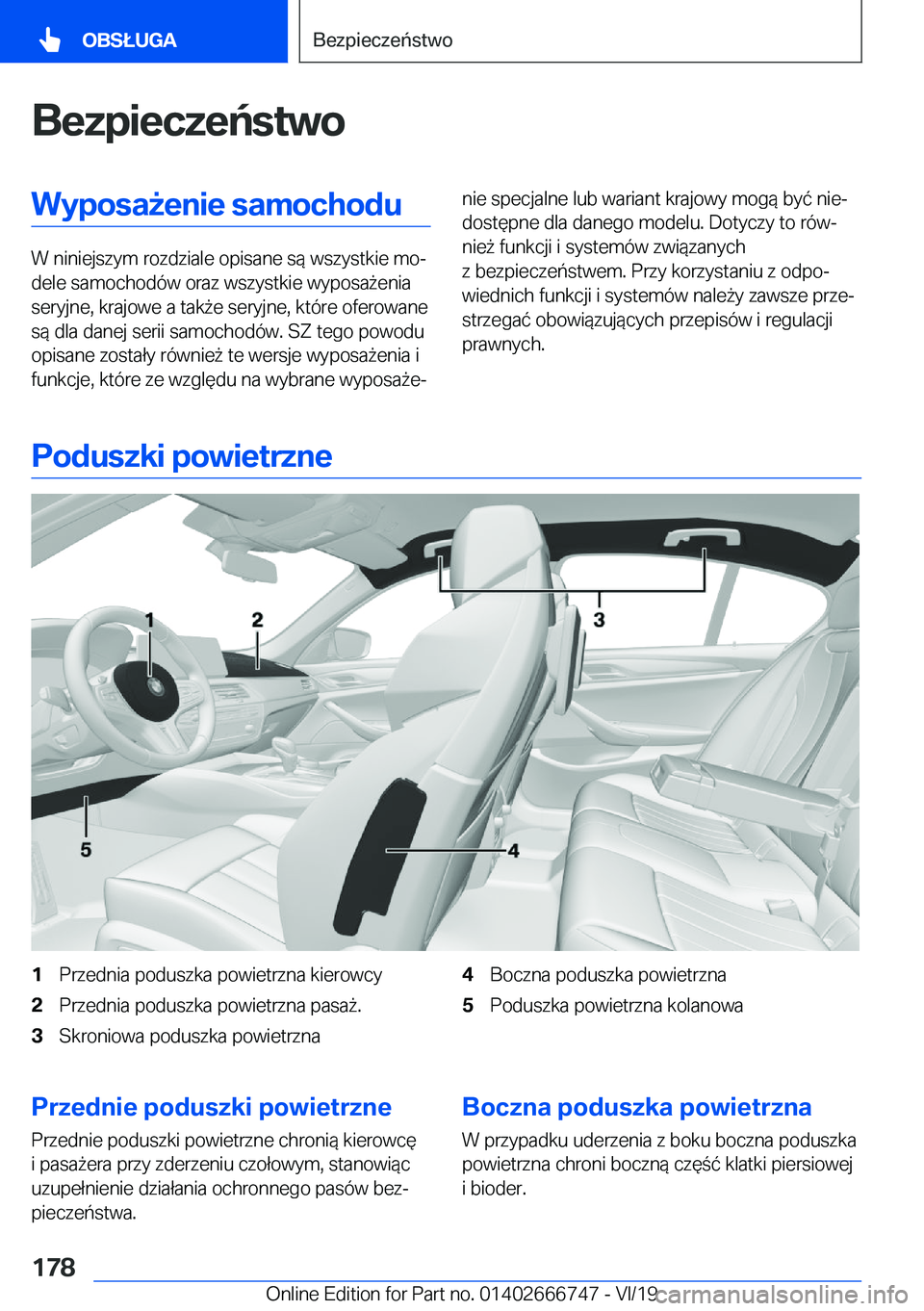 BMW M5 2020  Instrukcja obsługi (in Polish) �B�e�z�p�i�e�c�z�e�