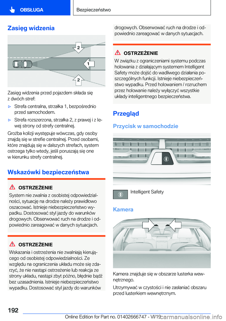 BMW M5 2020  Instrukcja obsługi (in Polish) �Z�a�s�i�
