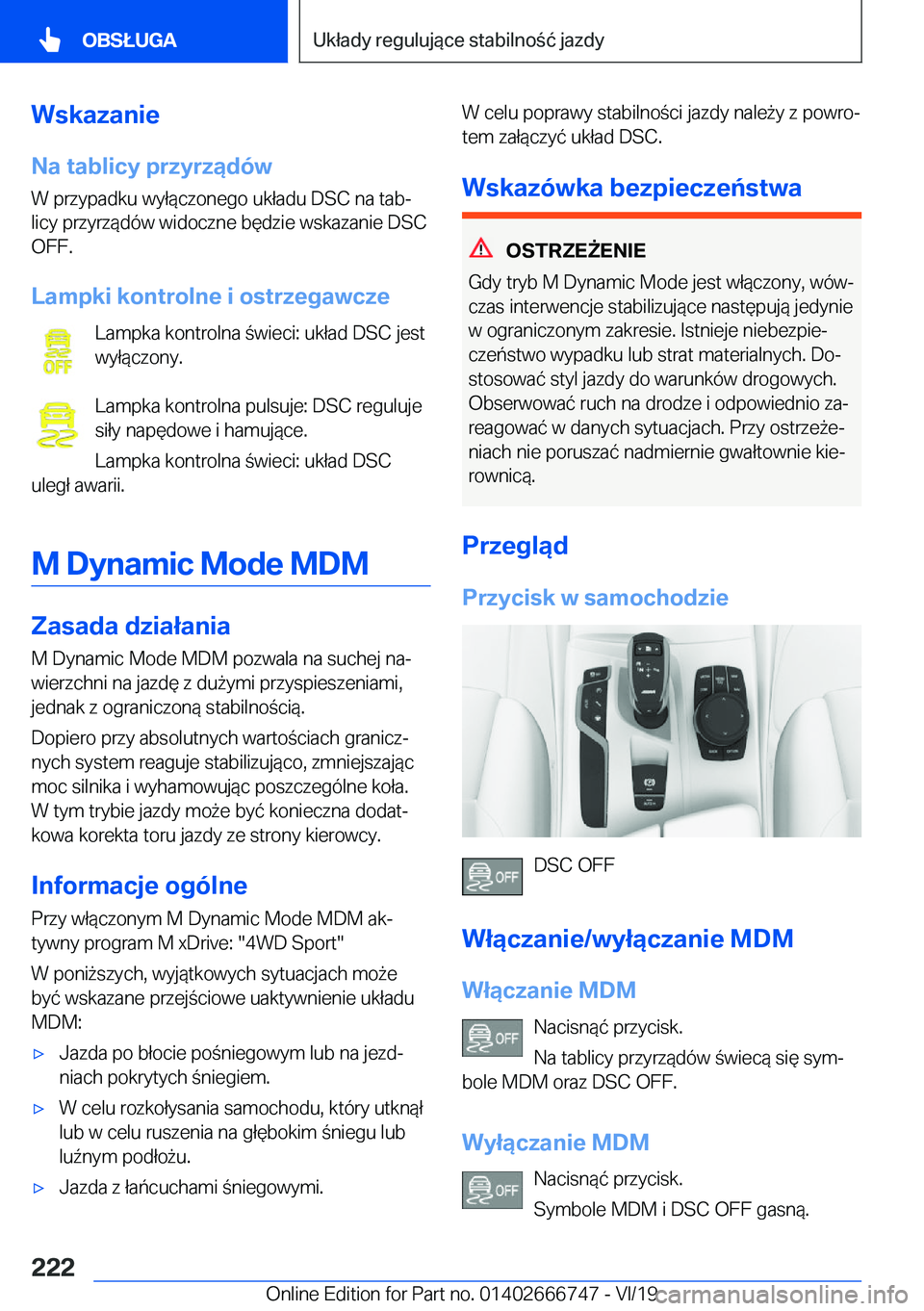 BMW M5 2020  Instrukcja obsługi (in Polish) �W�s�k�a�z�a�n�i�e
�N�a��t�a�b�l�i�c�y��p�r�z�y�r�z�ą�d�