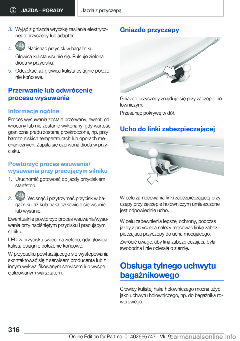 BMW M5 2020  Instrukcja obsługi (in Polish) �3�.�W�y�j�