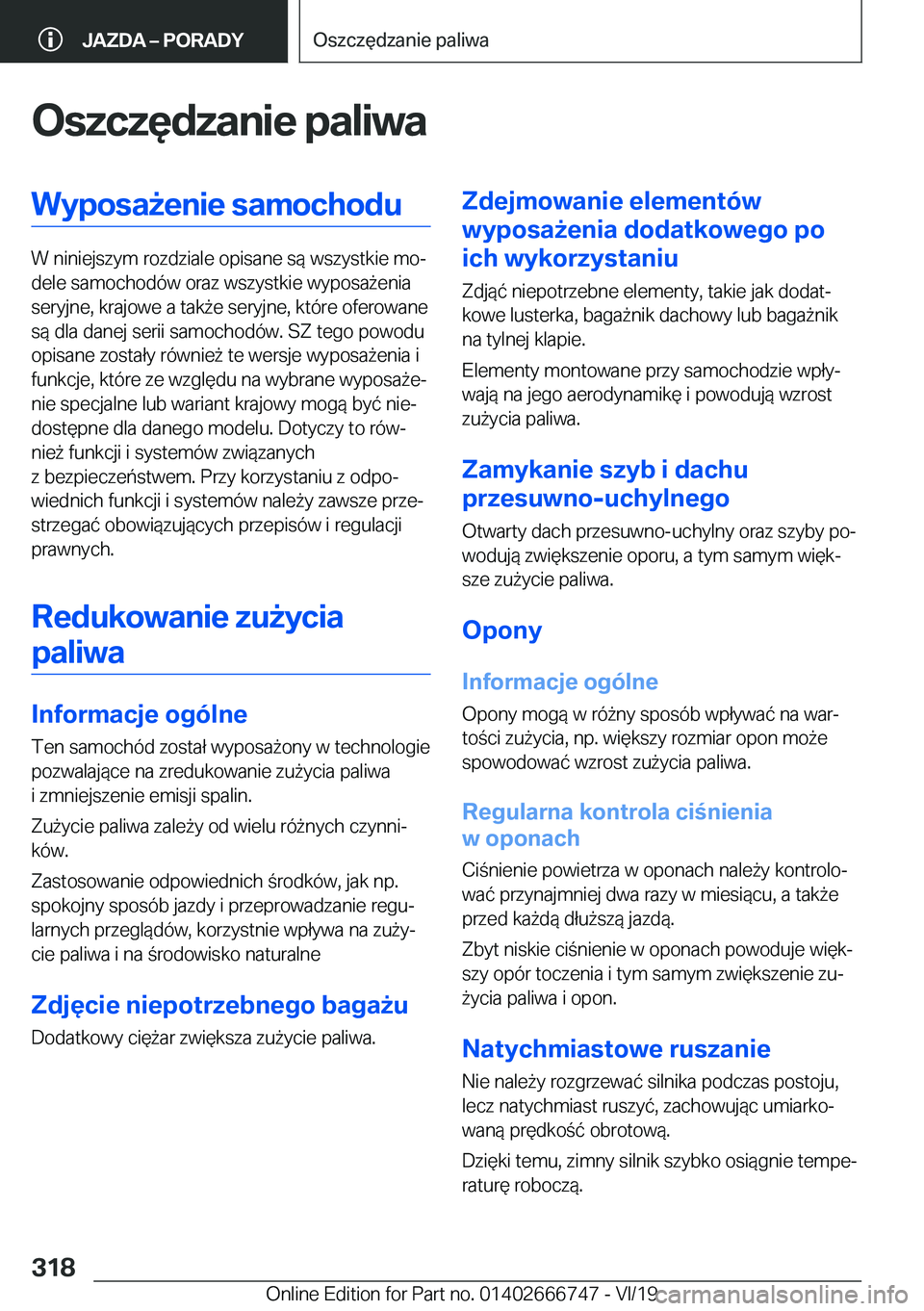 BMW M5 2020  Instrukcja obsługi (in Polish) �O�s�z�c�z�