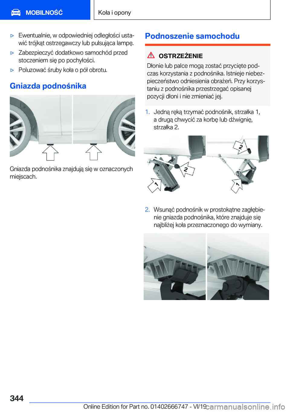 BMW M5 2020  Instrukcja obsługi (in Polish) 'x�E�w�e�n�t�u�a�l�n�i�e�,��w��o�d�p�o�w�i�e�d�n�i�e�j��o�d�l�e�g�ł�o�c�i��u�s�t�aj�w�i�