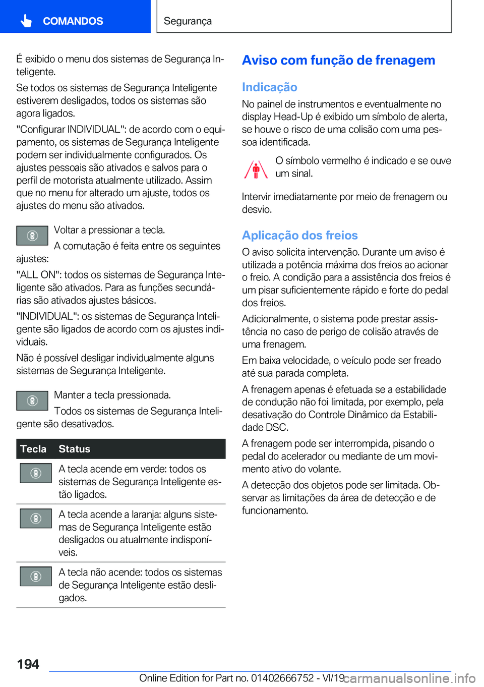 BMW M5 2020  Manual do condutor (in Portuguese) �
