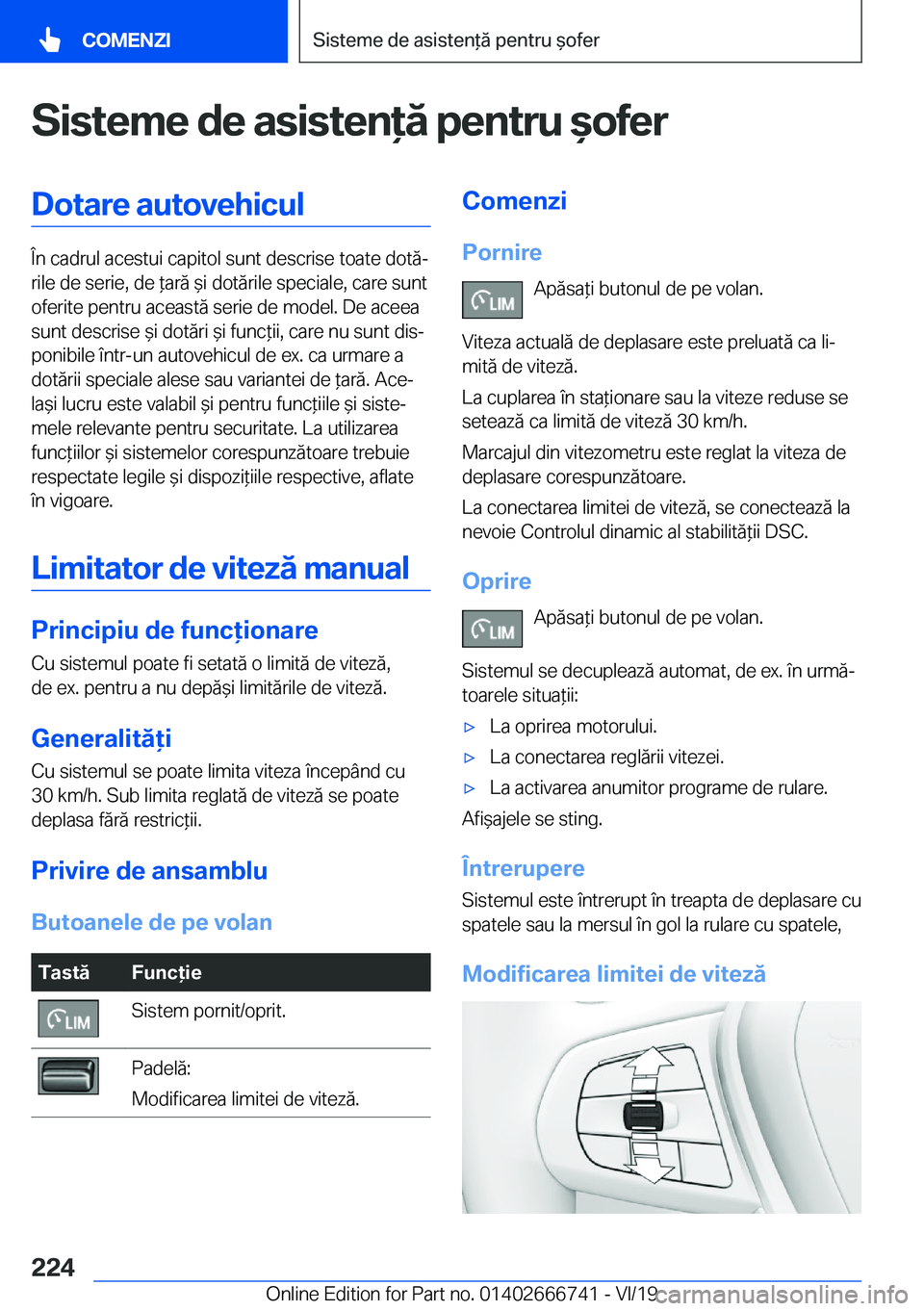 BMW M5 2020  Ghiduri De Utilizare (in Romanian) �S�i�s�t�e�m�e��d�e��a�s�i�s�t�e�n�