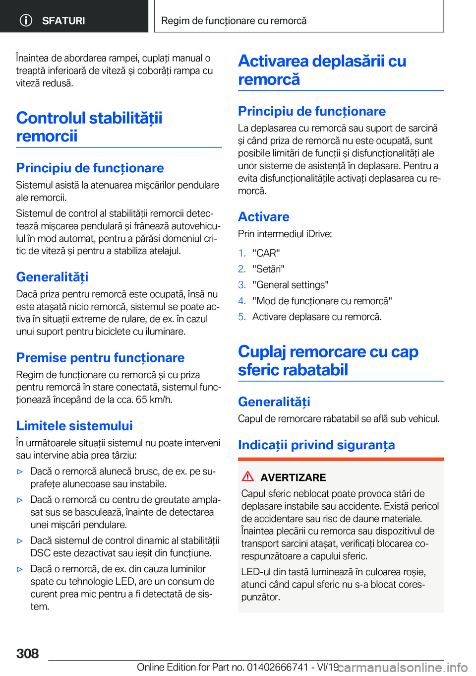BMW M5 2020  Ghiduri De Utilizare (in Romanian) �