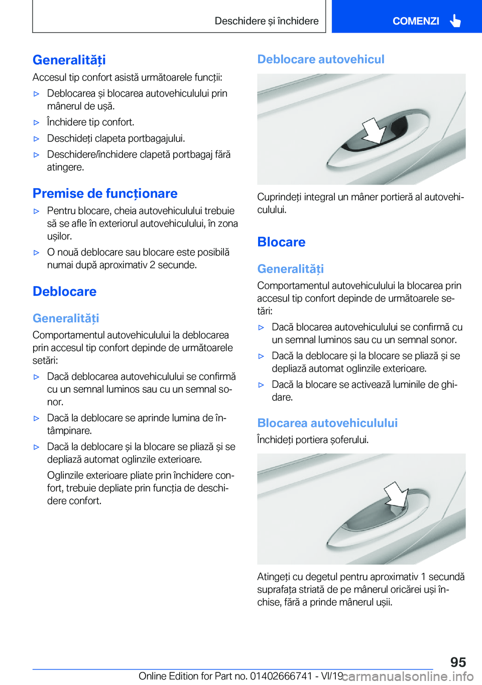 BMW M5 2020  Ghiduri De Utilizare (in Romanian) �G�e�n�e�r�a�l�i�t�