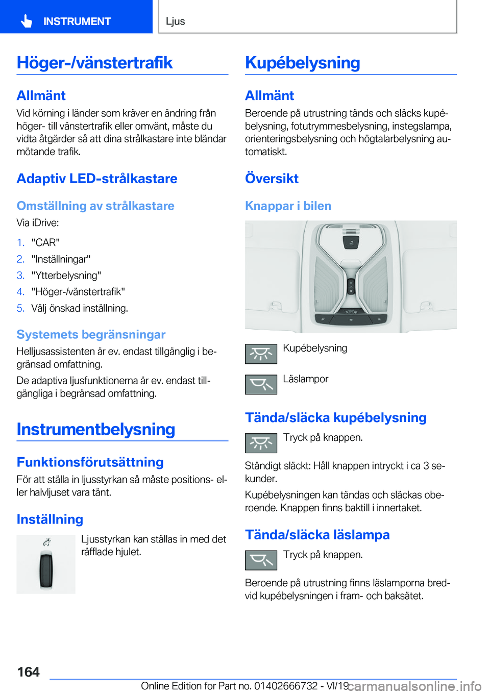 BMW M5 2020  InstruktionsbÖcker (in Swedish) �H�