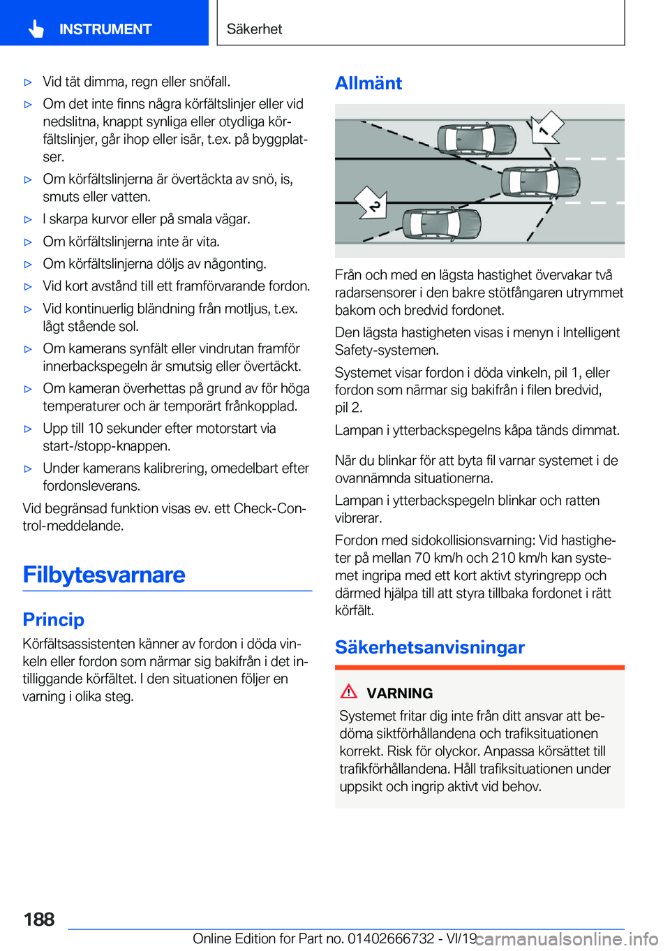 BMW M5 2020  InstruktionsbÖcker (in Swedish) 'x�V�i�d��t�ä�t��d�i�m�m�a�,��r�e�g�n��e�l�l�e�r��s�n�