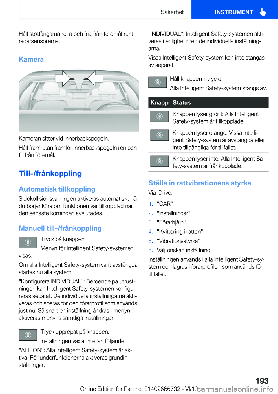 BMW M5 2020  InstruktionsbÖcker (in Swedish) �H�å�l�l��s�t�