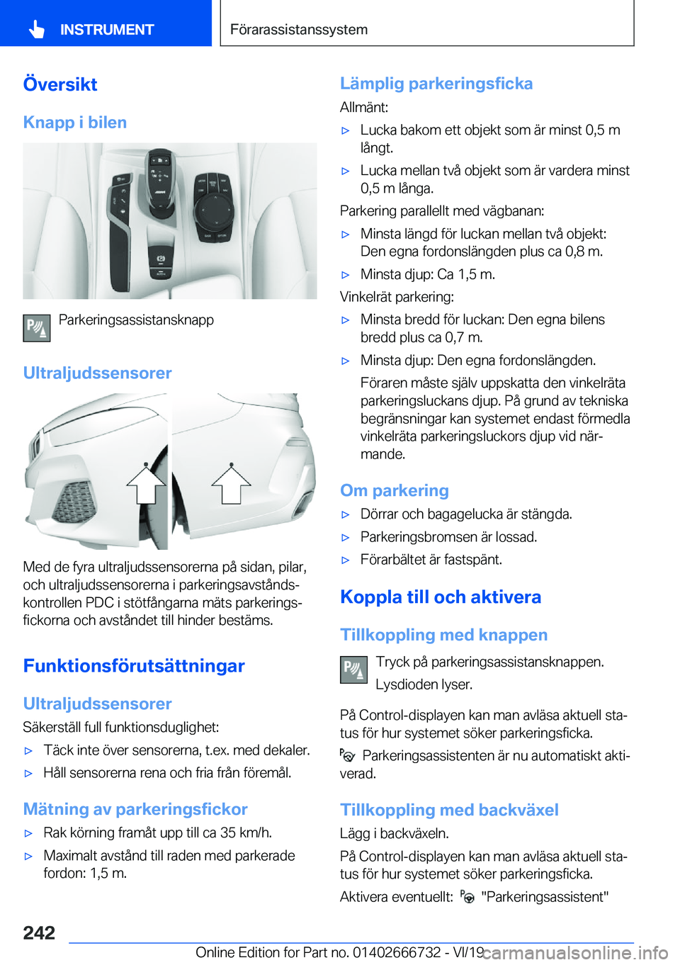 BMW M5 2020  InstruktionsbÖcker (in Swedish) �